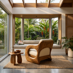 Futuristic Organic Lounge Chair for High-end Urban Residences, solid wood, built to order, view 3