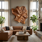 Organic Wood Wall Art Wave Design, solid wood, built to order, view 3