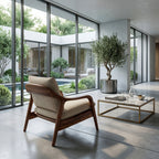 Organic Sculptural Armchair, solid wood, built to order, view 3