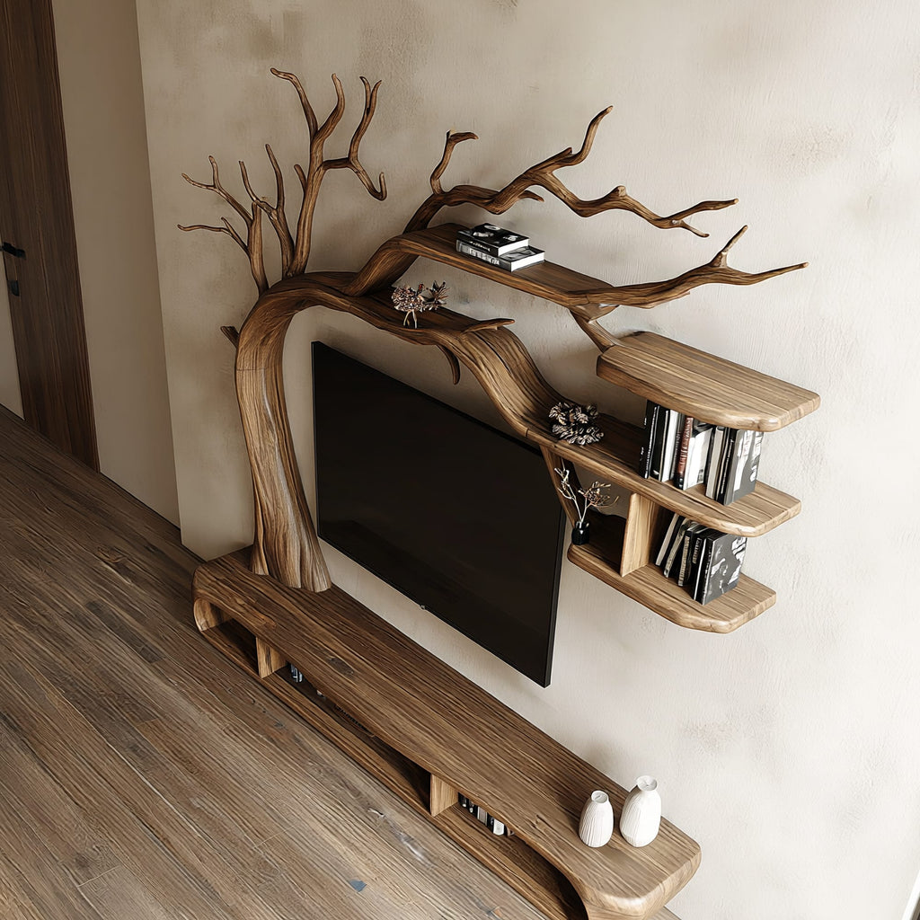Sculptural Tree TV Cabinet