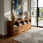 Arched Niche Wooden Sideboard, solid wood, built to order, view 8