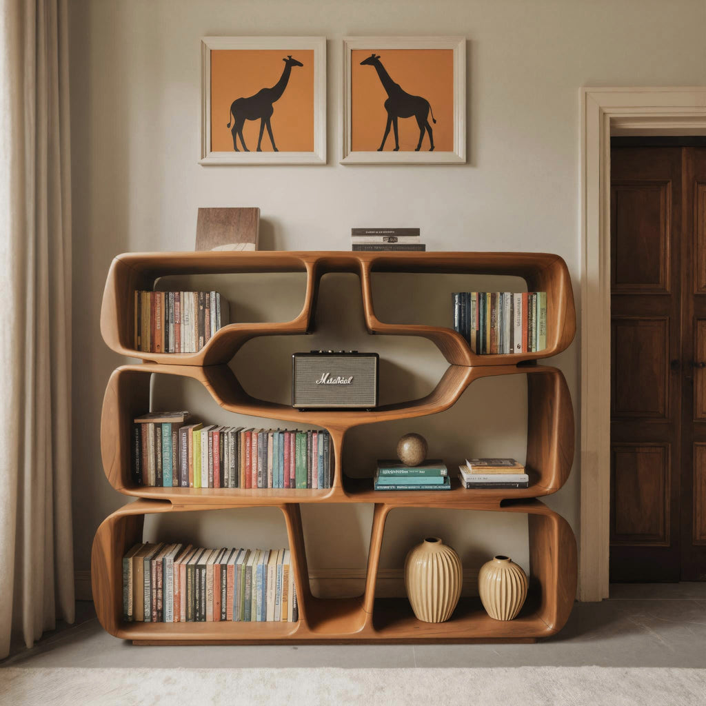 Sculptural Curves Bookshelf