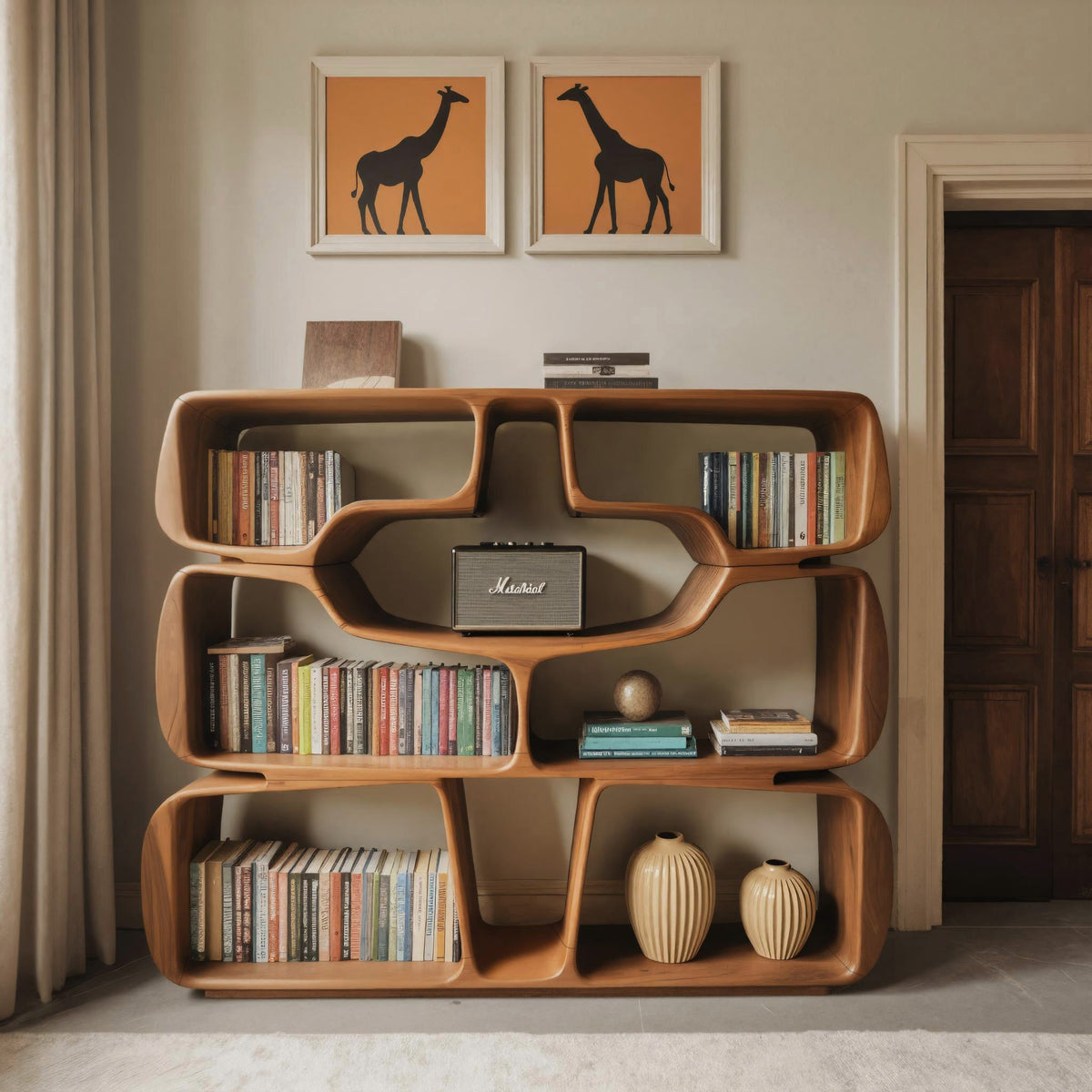 Sculptural Curves Bookshelf