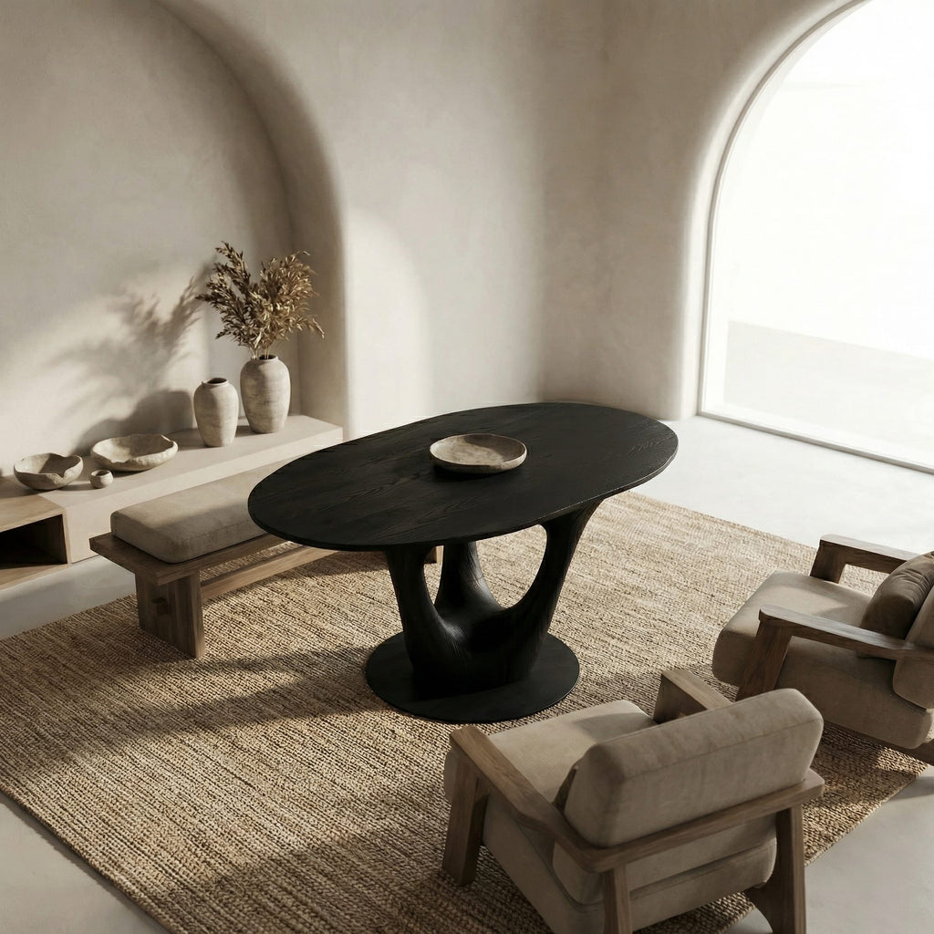 Sculptural Contemporary Side Table