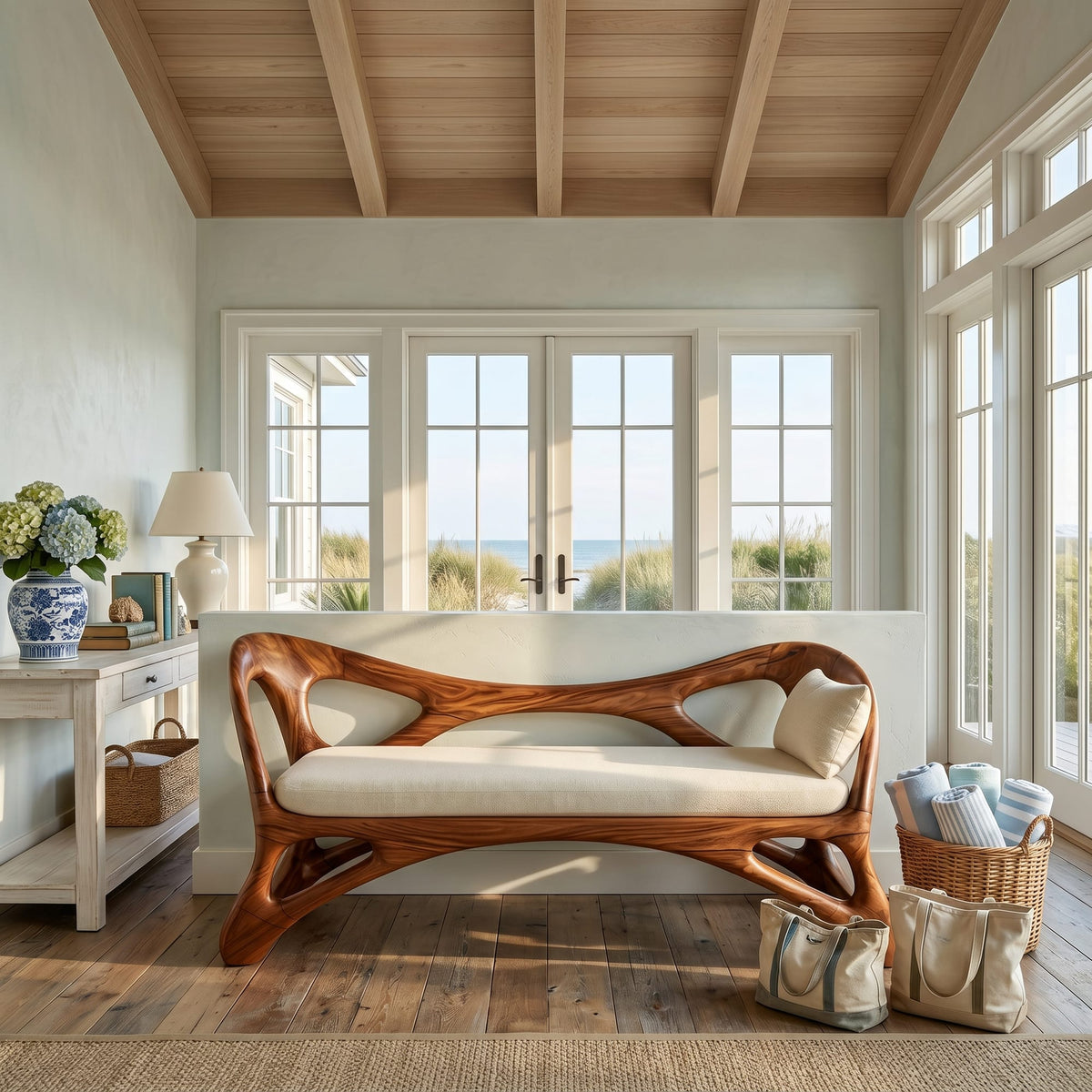 Handcrafted Bench Boutique Hotel, solid wood, built to order