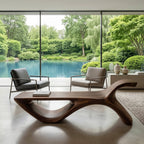 Contemporary Organic Bench, solid wood, built to order