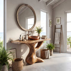 Handcrafted Vanity, solid wood, built to order