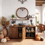 Handcrafted Bathroom Vanity Wellness Suite, solid wood, built to order