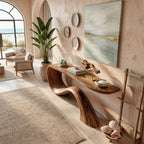 Live Edge Entryway Organic Console Table