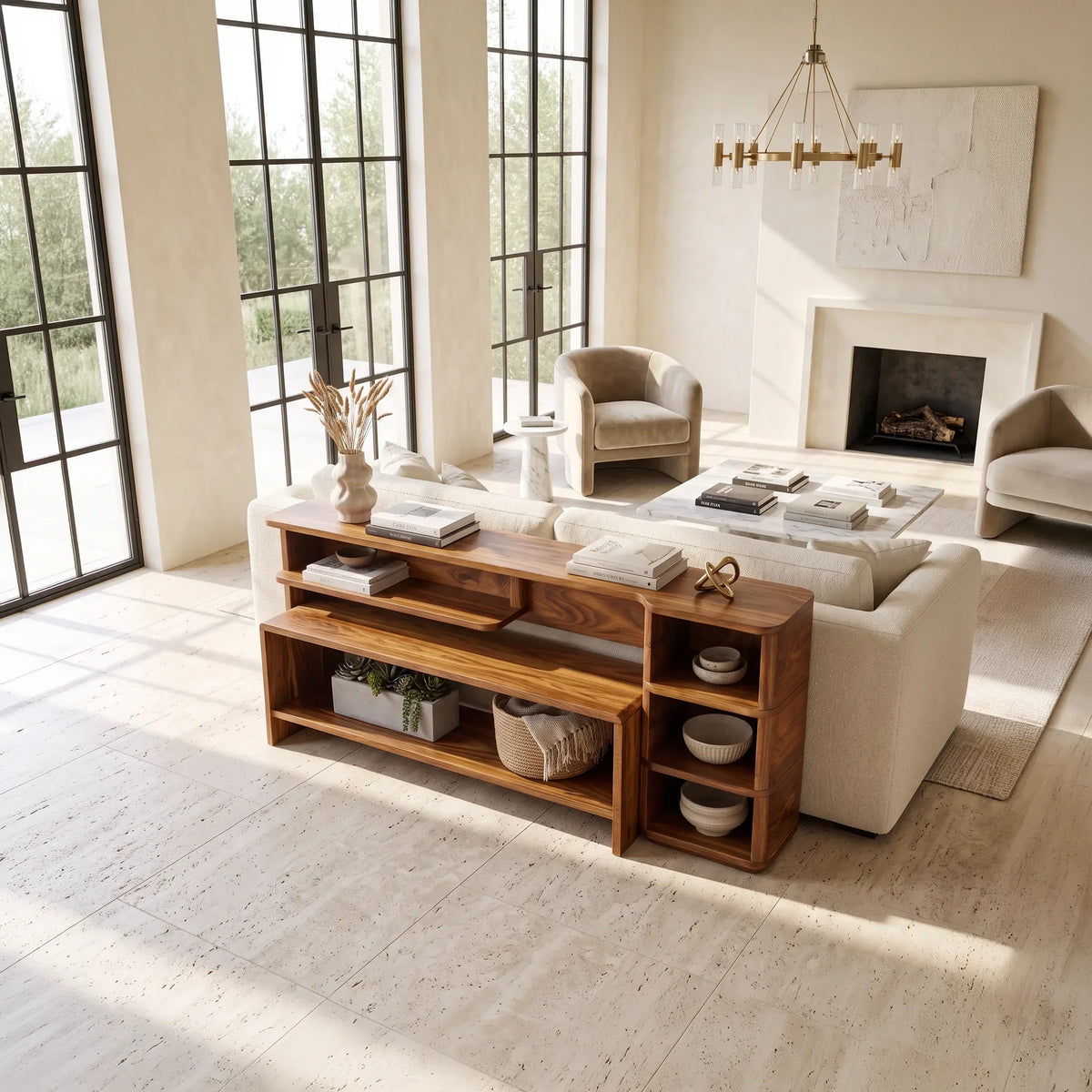 Minimalist Storage Console, solid wood, built to order