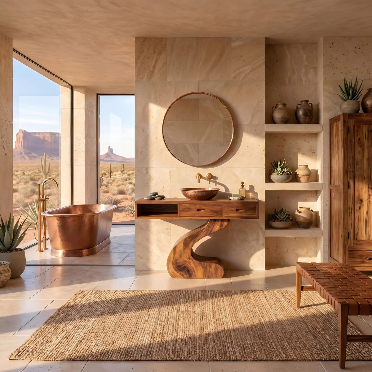 Contemporary Sculpted Vanity