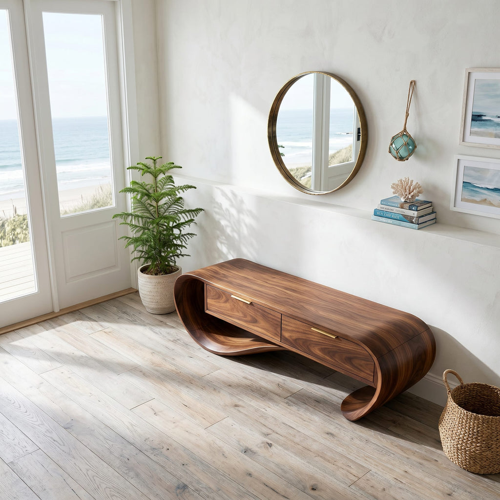 Curved Contemporary Bench