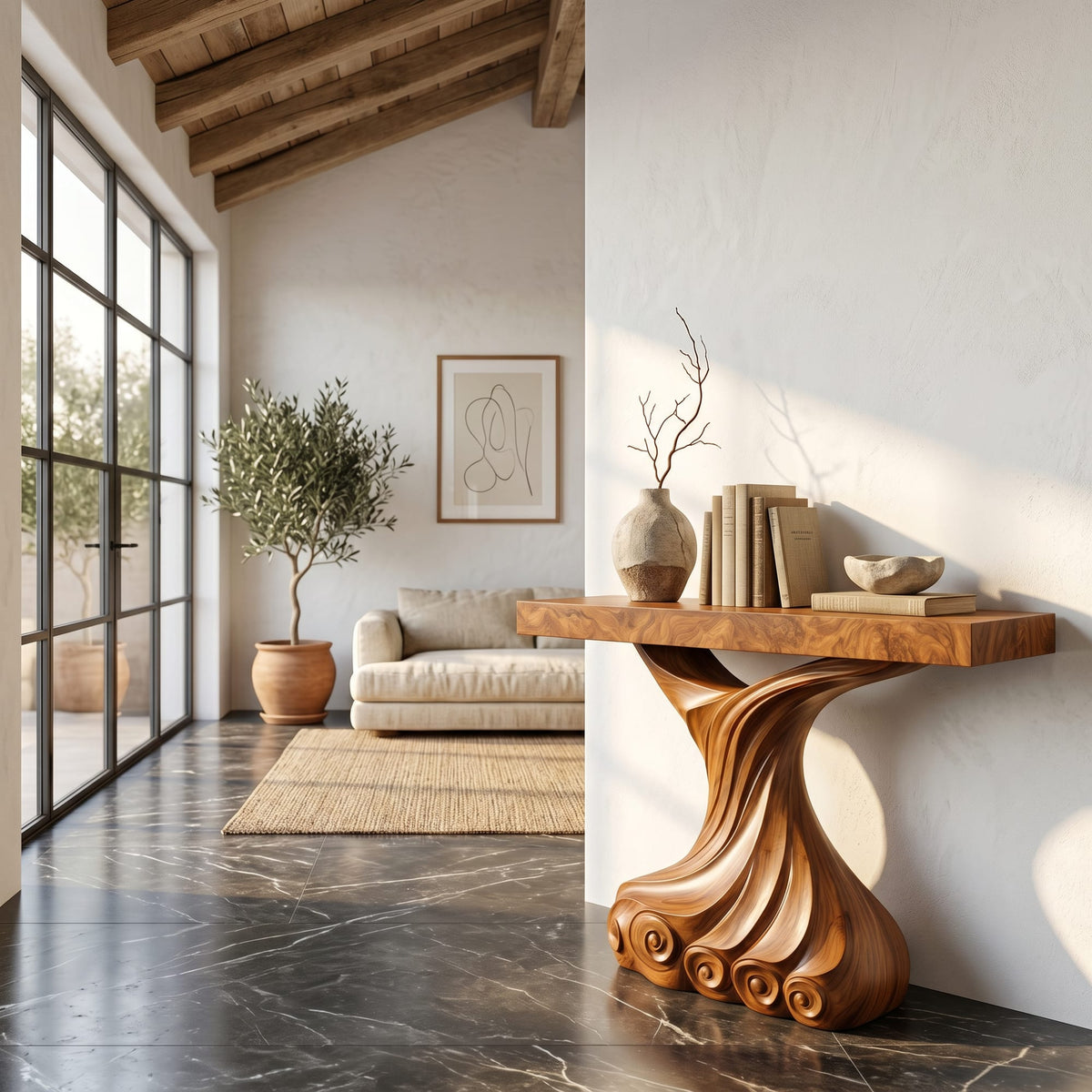 Twist Abstract Console Table