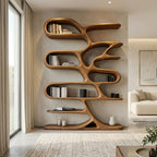 Contemporary Bookcase, solid wood, built to order, view 3