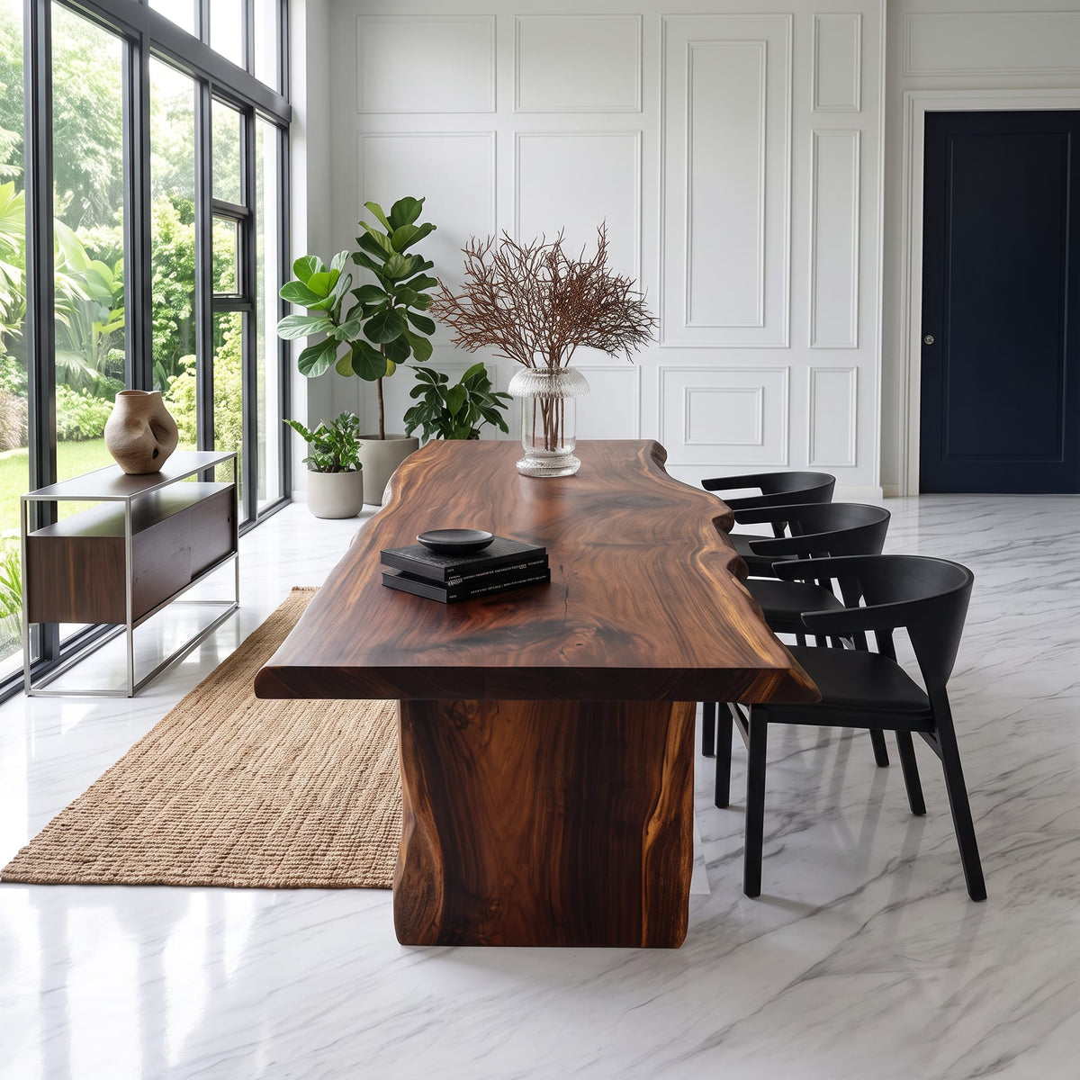 Live Edge Modern Dining Table