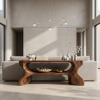 Architectural Curved Console Table