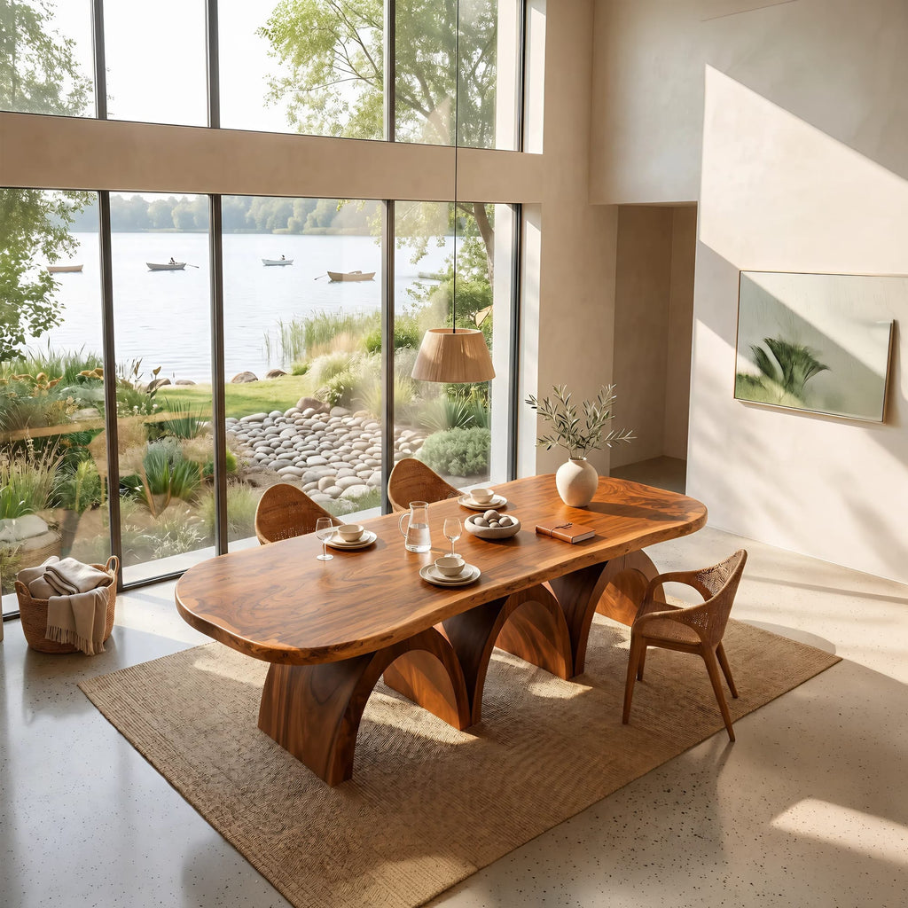 Scandinavian Live Edge Dining Table