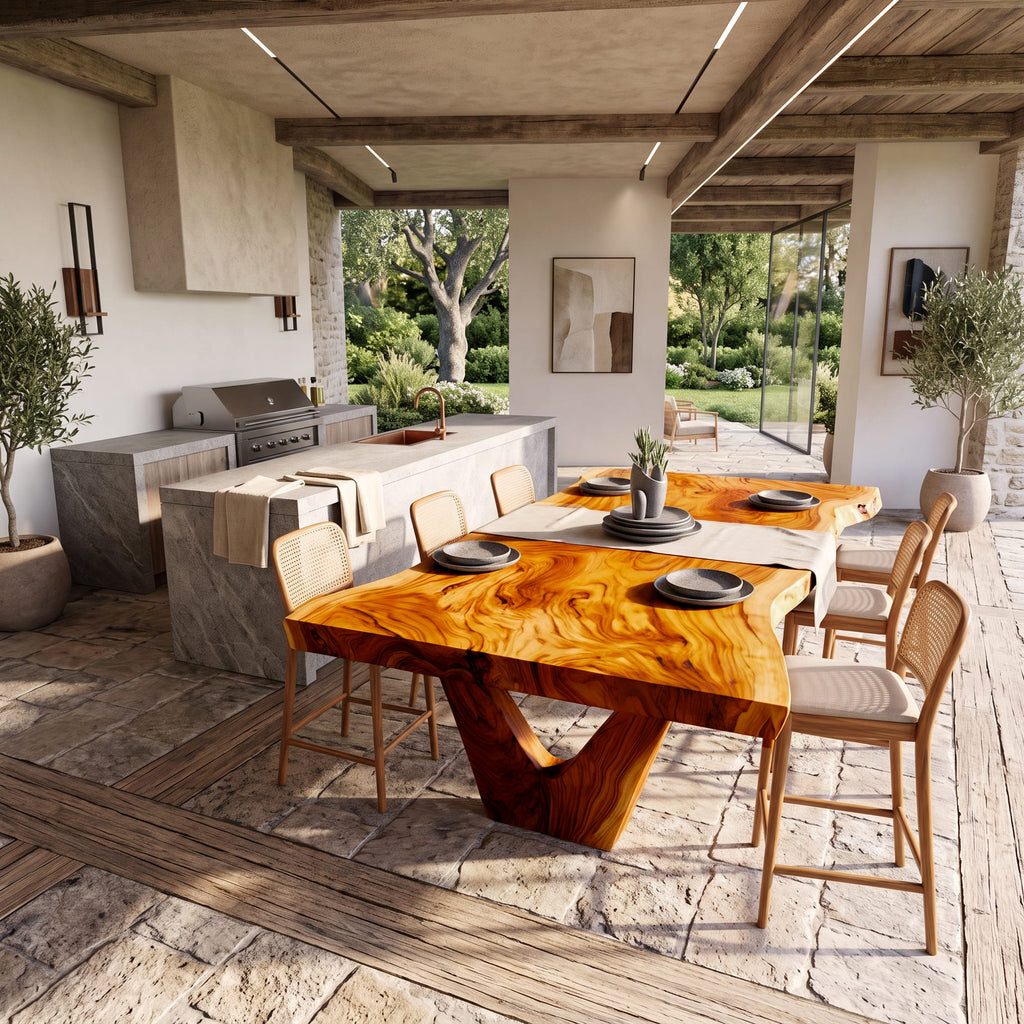 Sculptural Open Dining Table