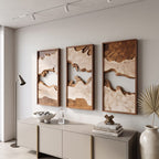 Abstract Geometric Panels Wall Art