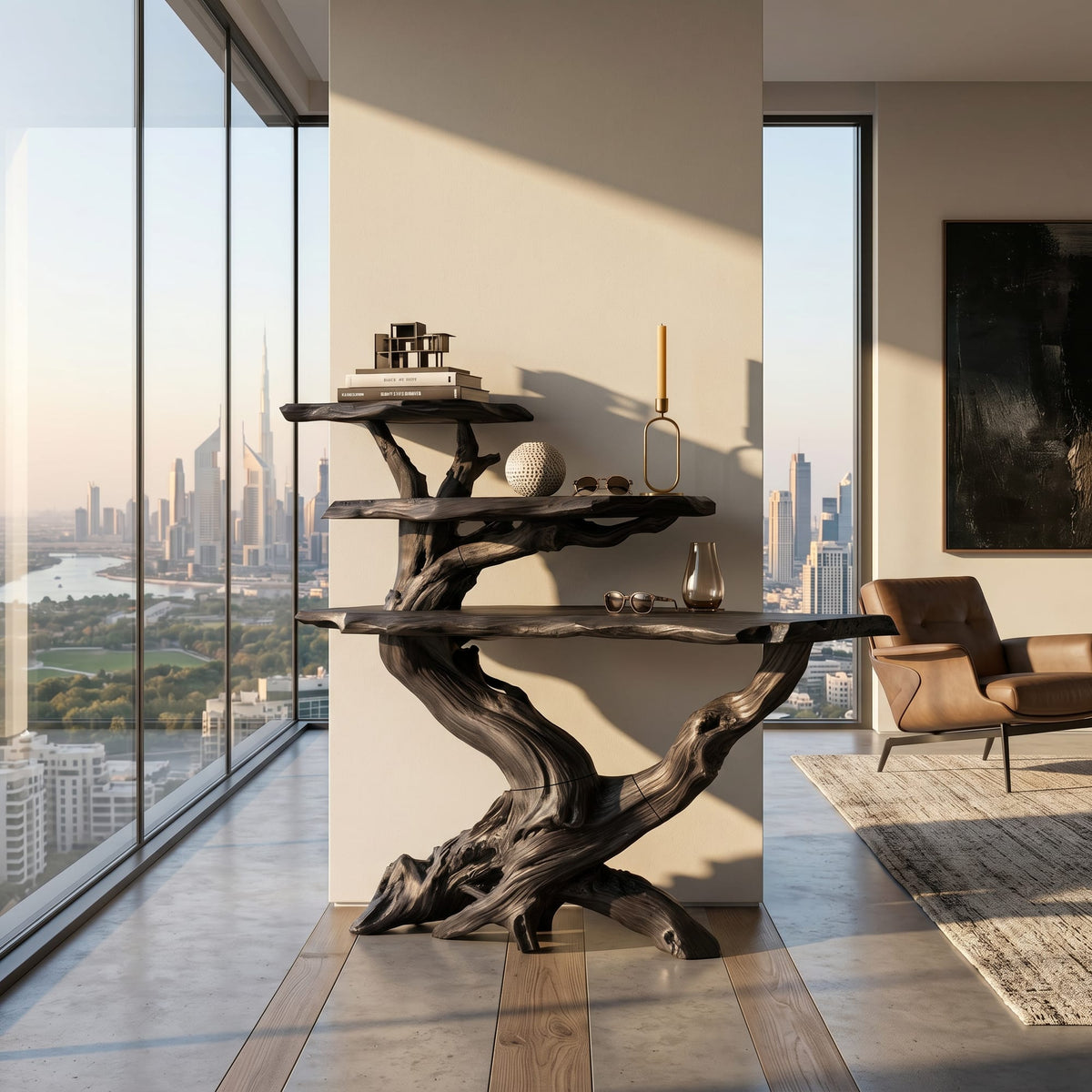 Cabin Black Console Table