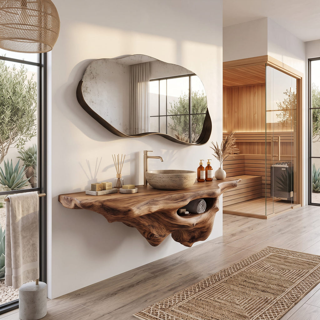 Farmhouse Bathroom Vanity for Renovation, solid wood, built to order