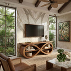 Designer Media Unit Contemporary Home Décor, solid wood, built to order