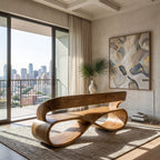 Solid Bench Designer Interior, solid wood, built to order