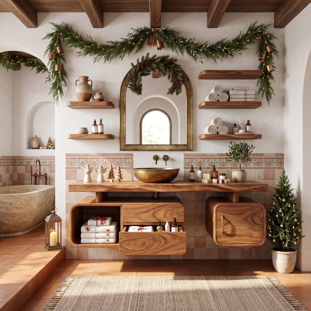 Organic Vanity Beach Retreat, solid wood, built to order, view 3