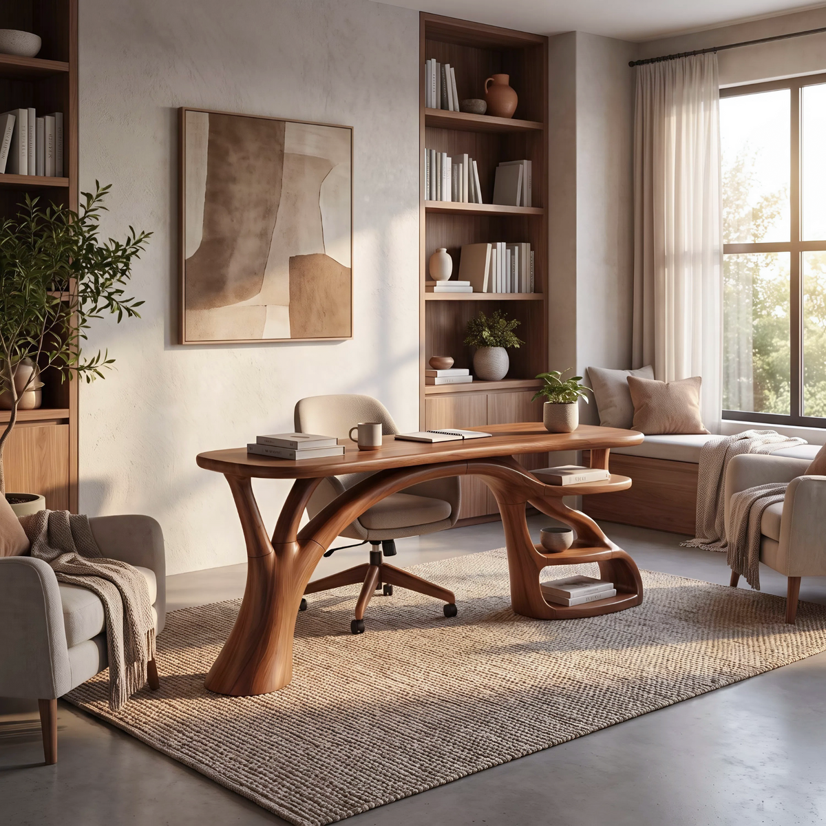 Curved Writing Desk, view 3