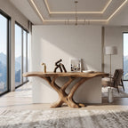 Contemporary Loop Console Table Hallway, solid wood, built to order