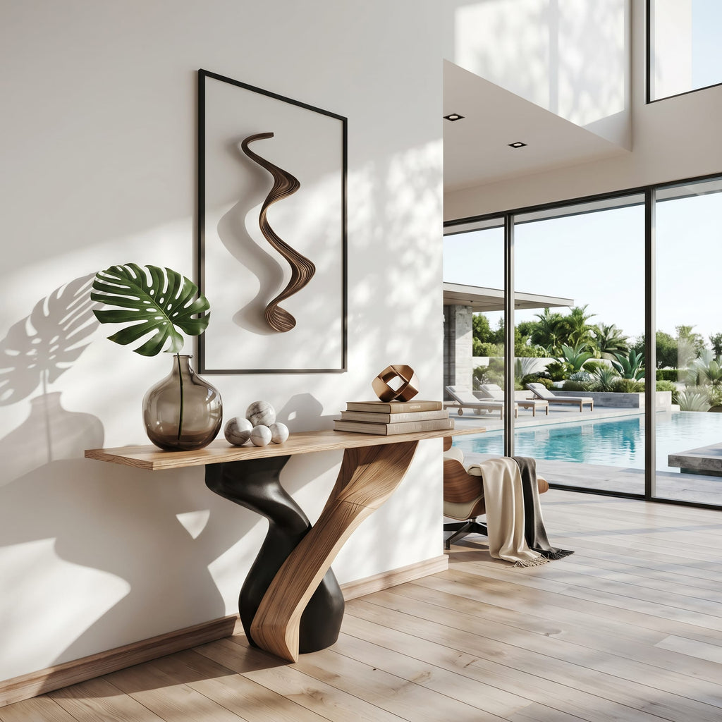 Rustic Console Table Inspiration Entryway Design, solid wood, built to order