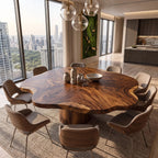 Tropical Wood Table Top Dining Room, solid wood, built to order