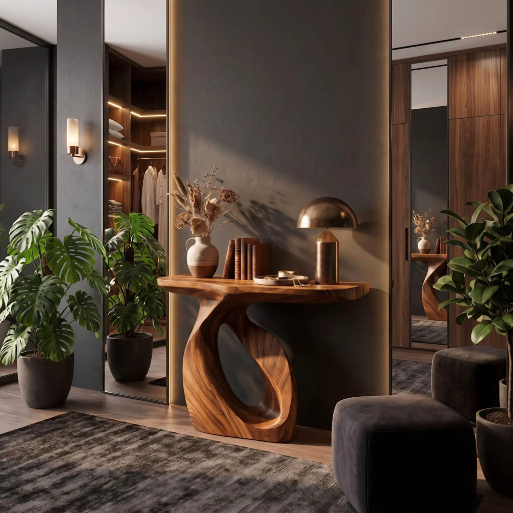 Organic Hallway Console Table