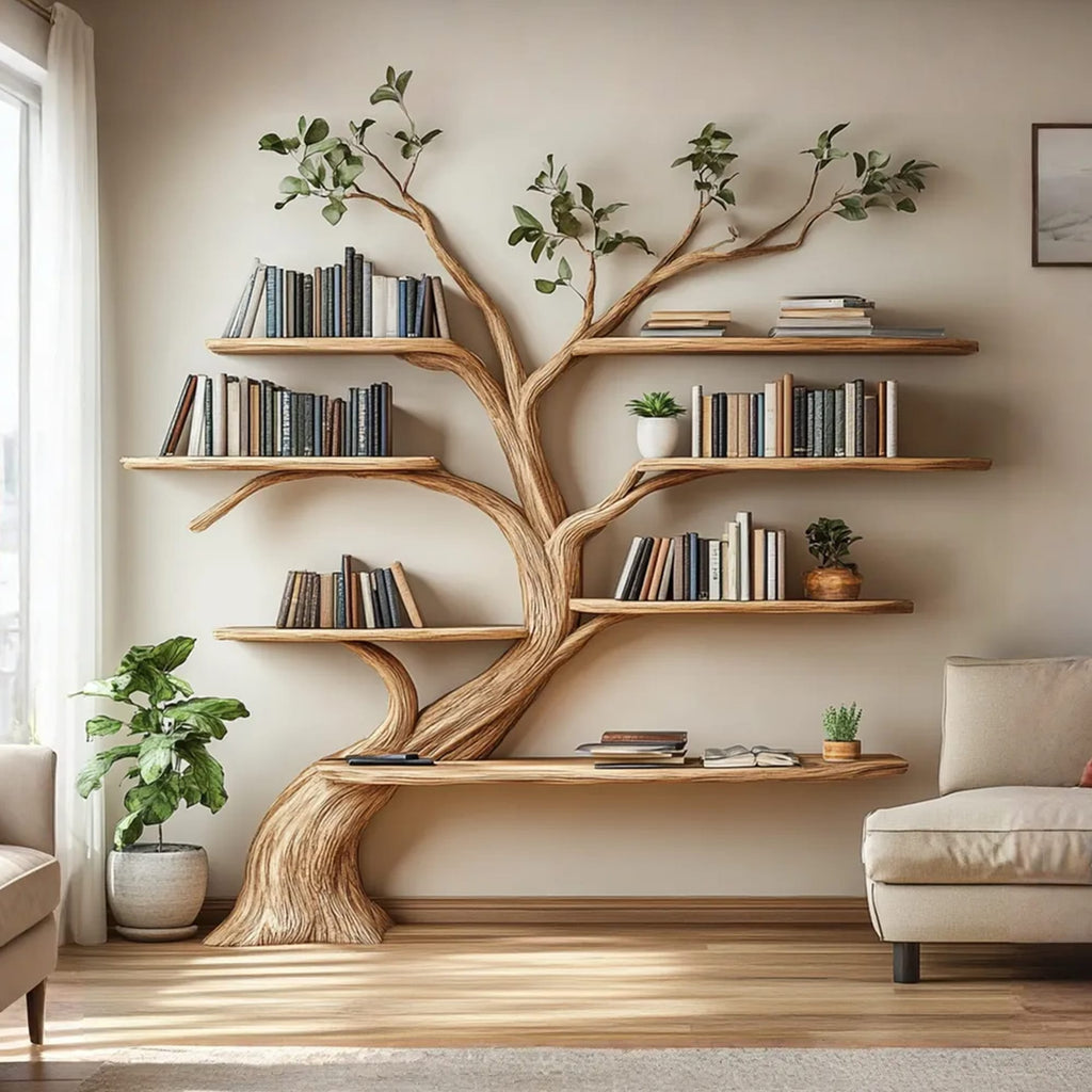 Driftwood Branch Shelf Floating Shelf Wall Mouted, solid wood, built to order