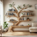 Driftwood Branch Shelf Floating Shelf Wall Mouted, solid wood, built to order