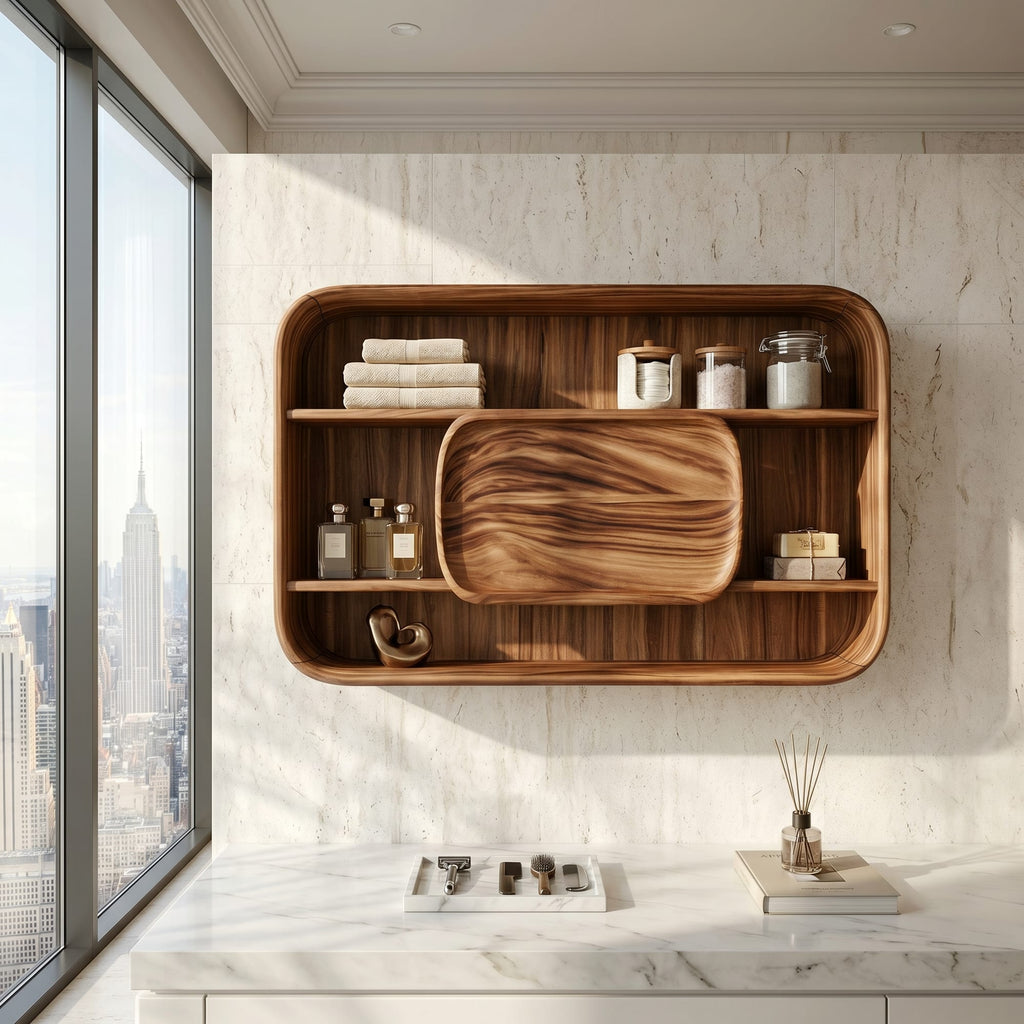 Round Contemporary Vanity