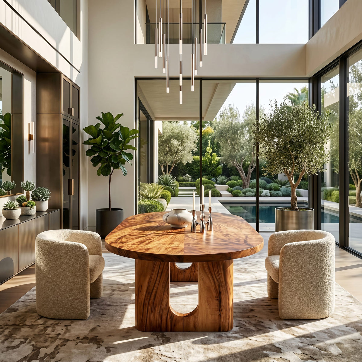 Solid Grain Dining Table