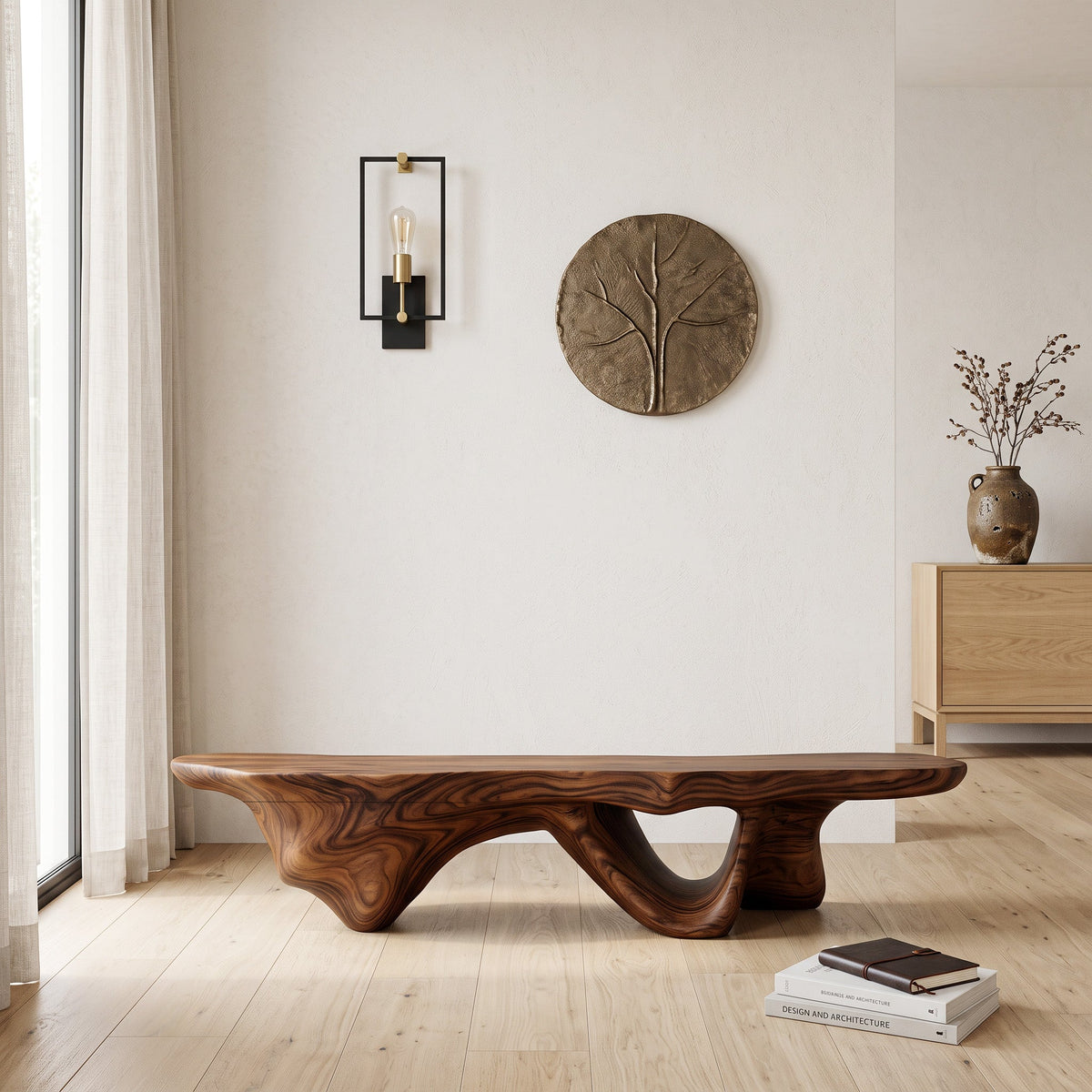 Flowing Curved Bench