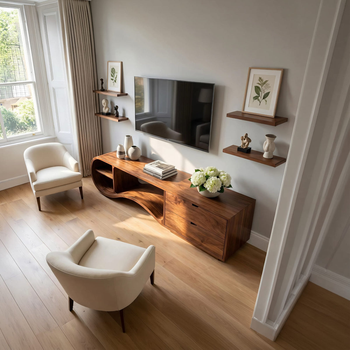 Contemporary Board TV Cabinet