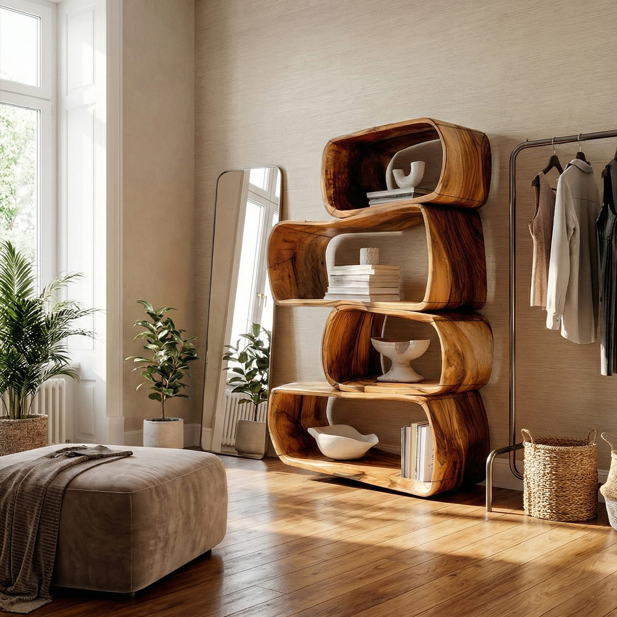 Abstract Geometric Bookshelf