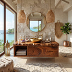 Floating Bathroom Vanity Primary Bathroom, solid wood, built to order