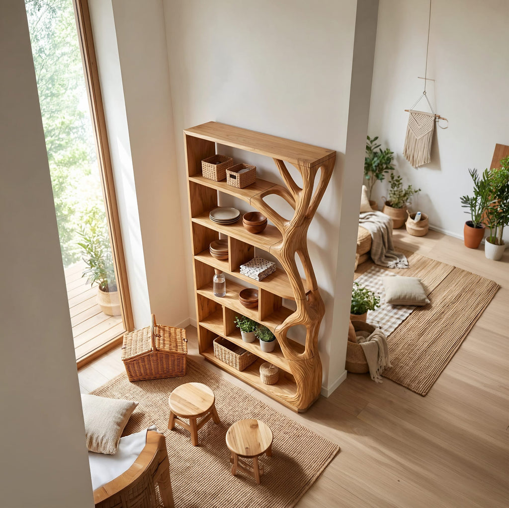 Geometric Contemporary Bookshelf