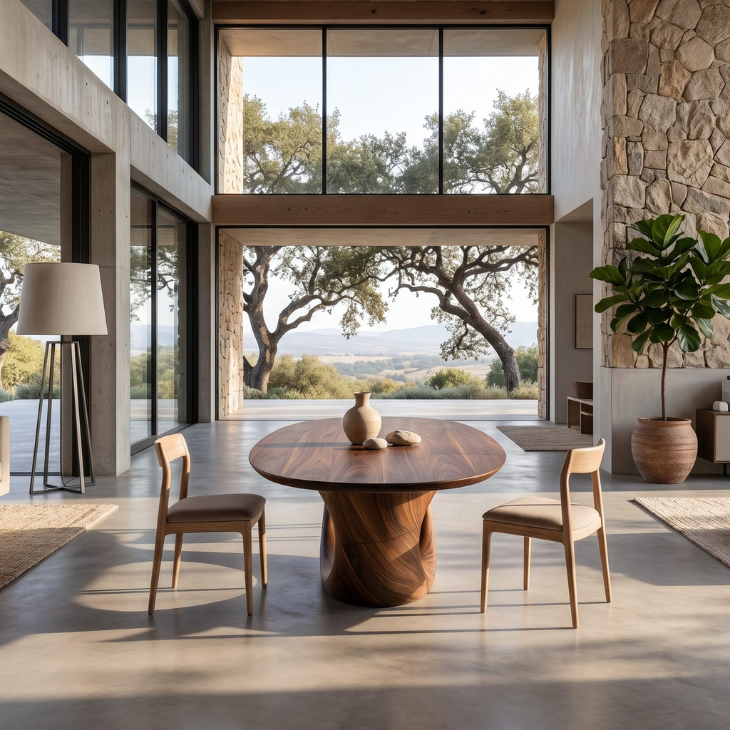 Live Edge Kitchen Modern Dining Table