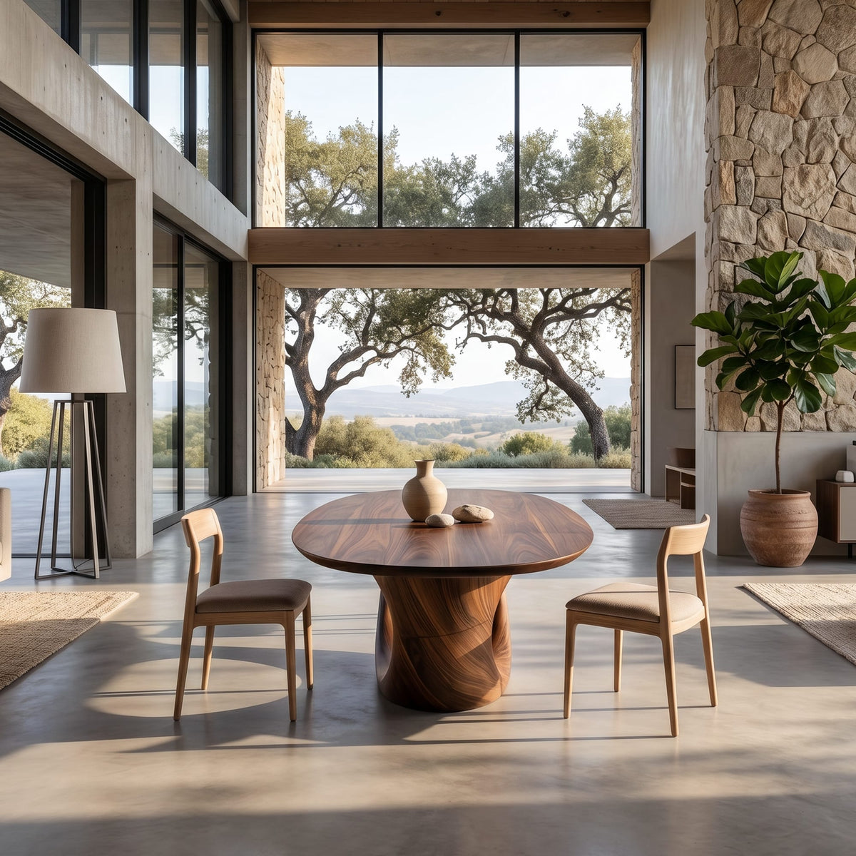 Live Edge Kitchen Modern Dining Table