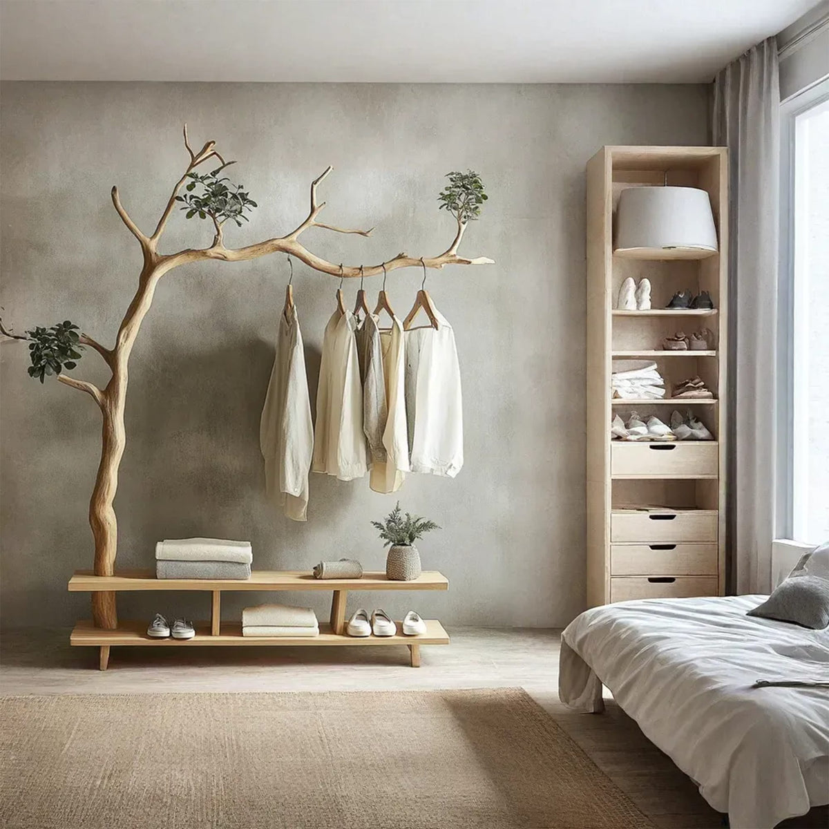 Driftwood Branch Coat Hanger Wall Mount Towel Hook, solid wood, built to order