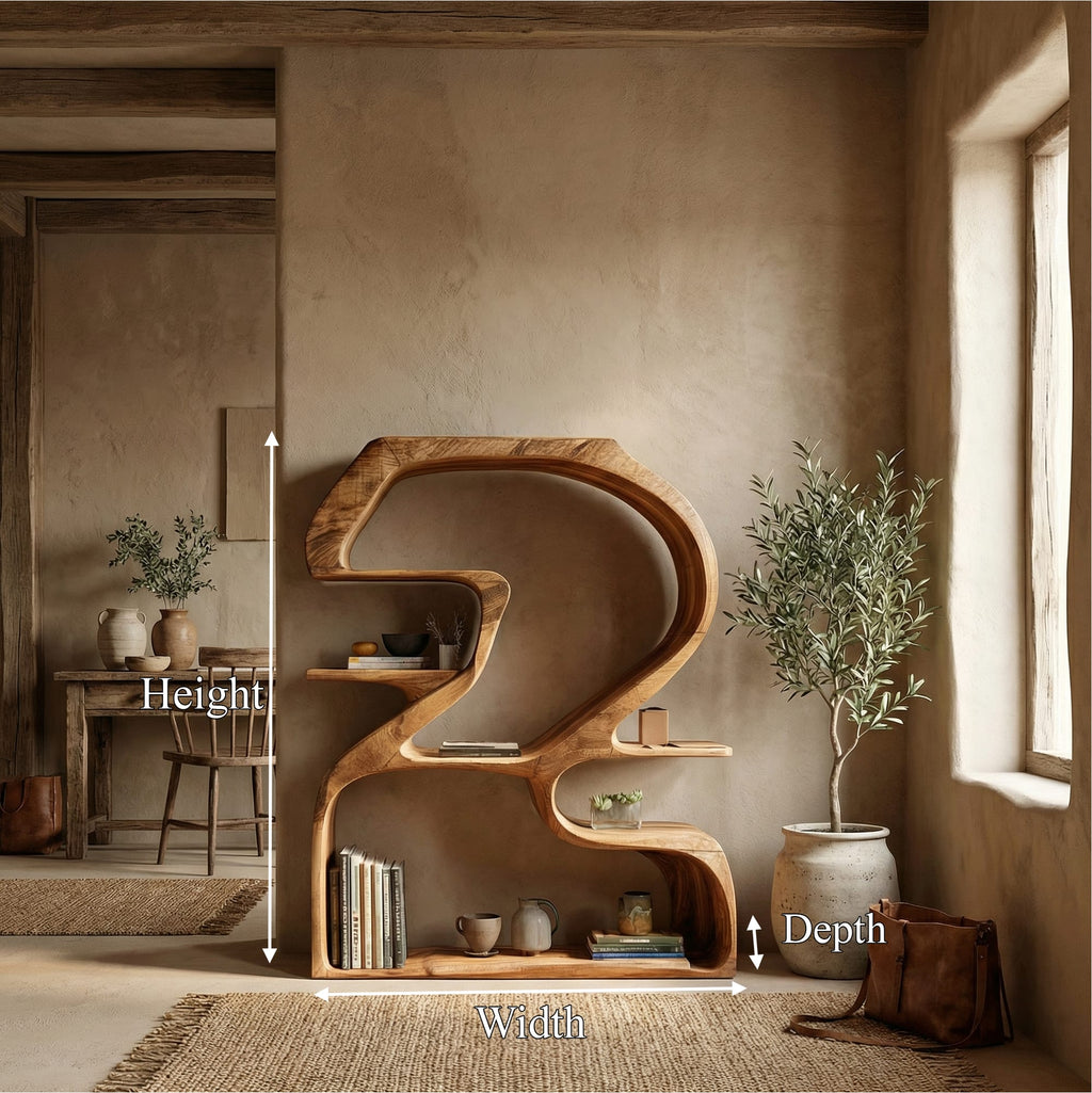 Sculptural Storage Bookshelf