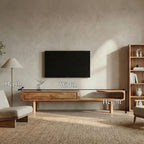 Sculptural Deco TV Cabinet
