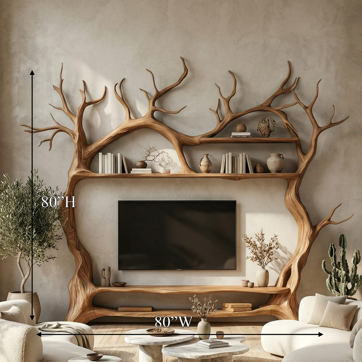 Decorative Tree TV Cabinet