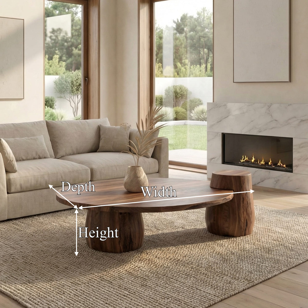 Sculptural Lounge Coffee Table