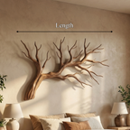 Organic Tree Branch Wooden Wall Decor, solid wood, built to order, view 8